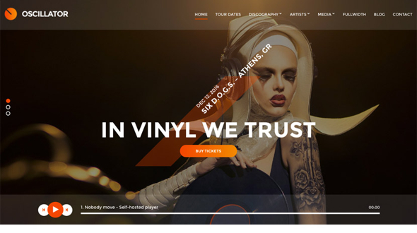 CssIgniter Oscillator - Download Music WordPress Theme