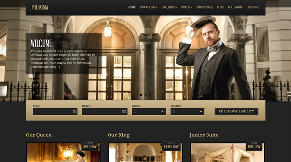 CssIgniter Philoxenia - Download Hotel WordPress Theme