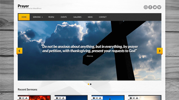 CssIgniter Prayer - Download Church WordPress Theme