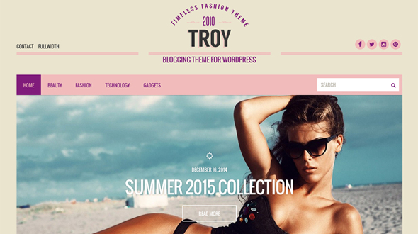 CssIgniter Troy - Download Blogging WordPress Theme