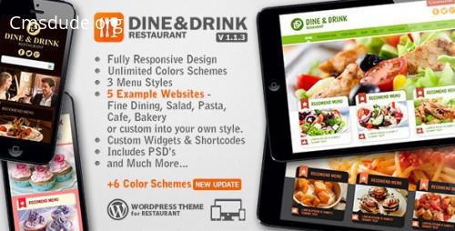Dine & Drink v1.1.3 – Restaurant WordPress Theme Download Free