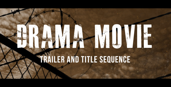 Drama Movie Trailer and Titles - Download Videohive 8467581