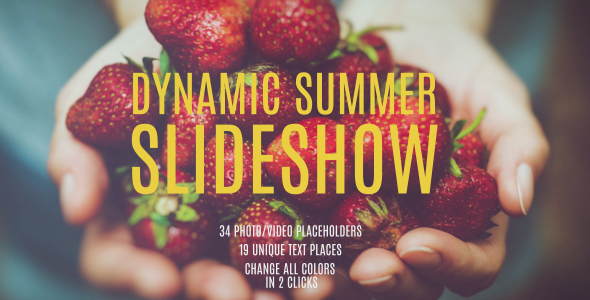 Dynamic Summer Slideshow - Download Videohive 17323754