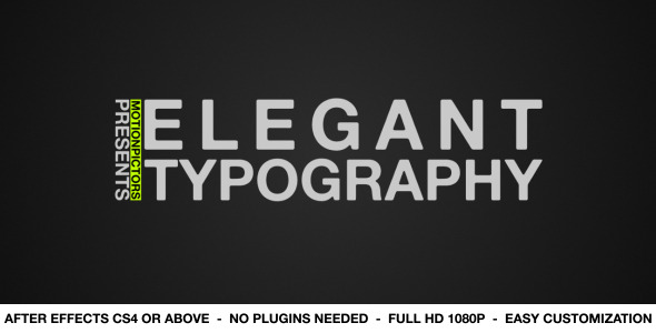Elegant Typography - Download Videohive 2529635