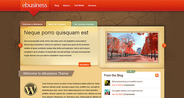 ElegantThemes eBusiness Download WordPress Theme