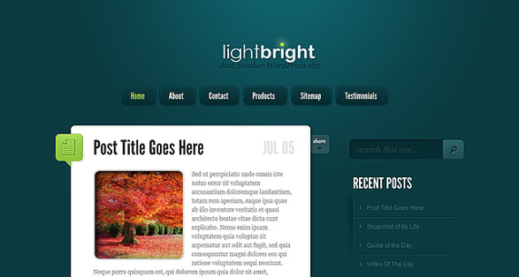 ElegantThemes LightBright Download WordPress Theme