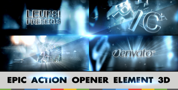 Epic Action Opener Element 3D - Download Videohive 5315496