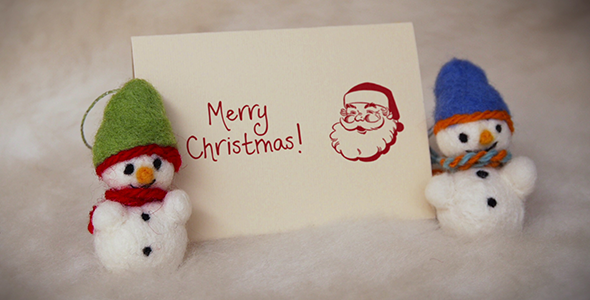 Felt Christmas and New Year Greetings - Download Videohive 9677716