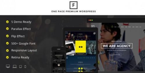 Flip – Flipping Page & One Page WordPress Theme Download Free