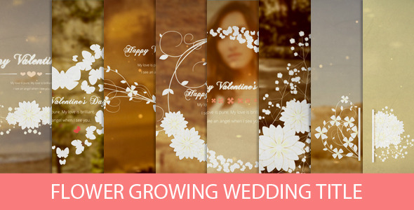 Flower Growing Wedding Title - Download Videohive 6705172