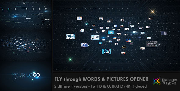Fly through Words and Images Opener - Download Videohive 11918540