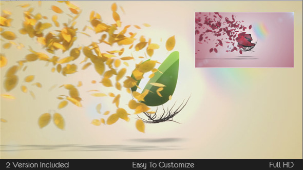 Flying Leaves Logo Reveal - Download Videohive 5600095