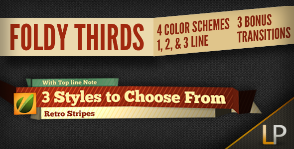 Foldy Lower Thirds - Download Videohive 1563945