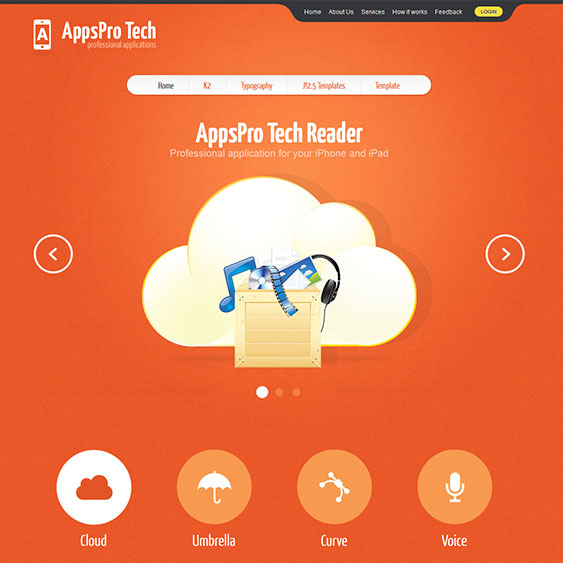 GavickPro AppsPro Tech - Download Responsive Joomla Template for New App Website or Blog