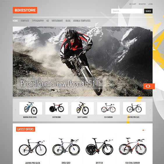GavickPro Bike Store - Download VirtueMart Support