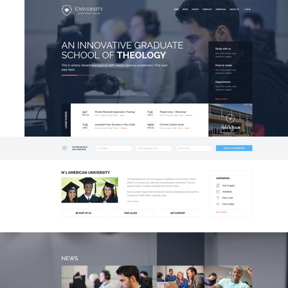 GavickPro University - Download Education WordPress Theme