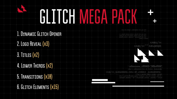 Glitch Mega Pack - Download Videohive 11973941