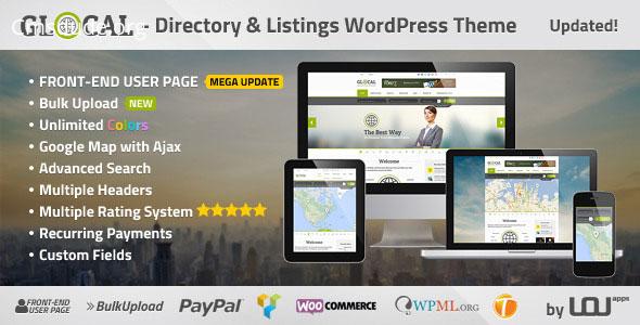 GLOCAL v1.9 – Directory & Listings WordPress Theme Download Free