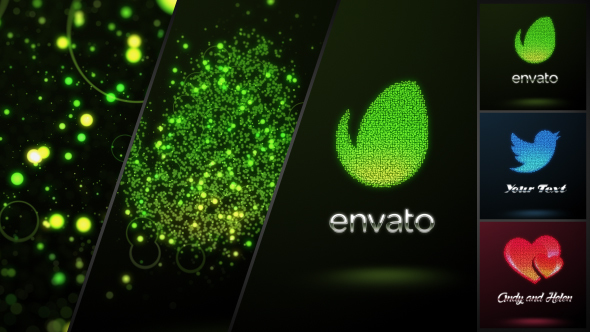 Glowing Dots Logo - Download Videohive 13625463