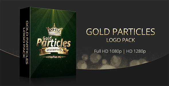 Gold Particles Logo Pack - Download Videohive 8409433