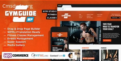 Gym Guide – Themeforest Fitness Sport WordPress Theme Download Free