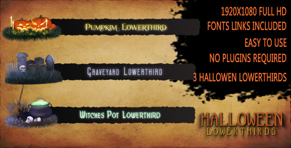 Halloween Lower Thirds - Download Videohive 5883473