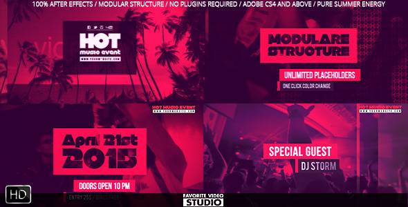 Hot Music Event - Download Videohive 10912637