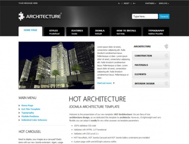HotJoomlaTemplates Architecture - Download Joomla Hot Architecture