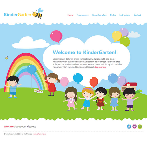 HotJoomlaTemplates Kindergarten - Download Joomla Kindergarten Template