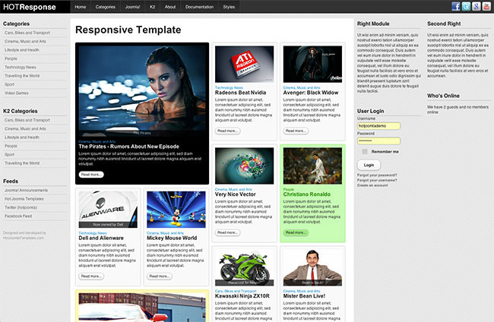 HotJoomlaTemplates Responsive - Download Joomla Hot Responsive
