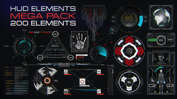 HUD Elements Mega Pack - Download Videohive 11250824