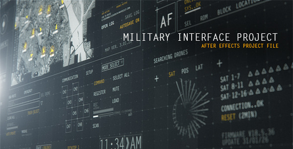 HUD Military Interface Project - Download Videohive 12586082