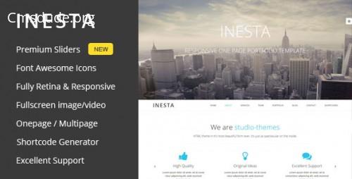 Inesta v1.3 – Responsive One Page WordPress Theme Download Free