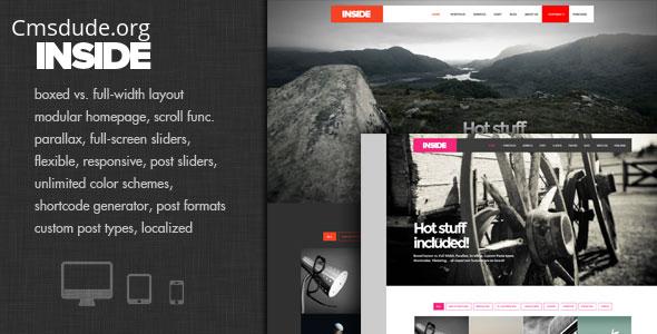 Inside – Creative Parallax and Scroll Theme Download Free