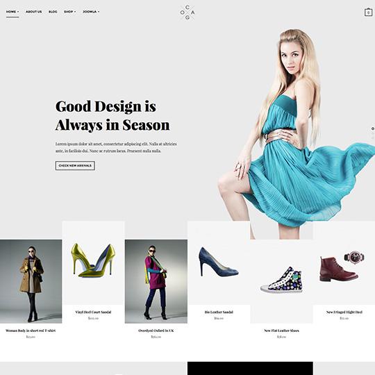 JA Cagox - Download Responsive Joomla template for Fashion Store