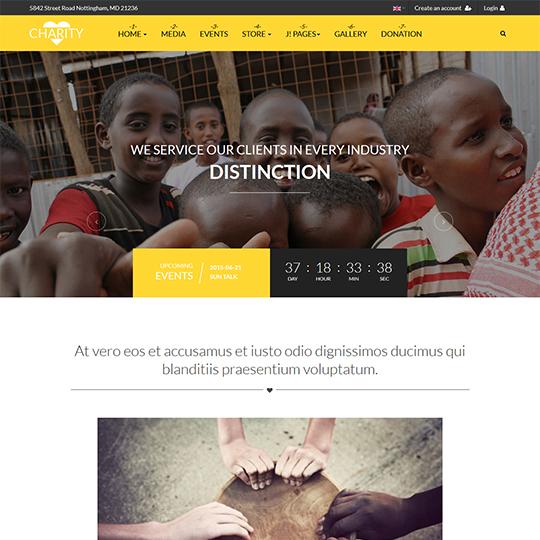 JA Charity - Download Responsive Joomla template for Churches and Charity