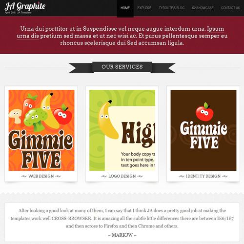 JA Graphite - Download Elegant Blog Template