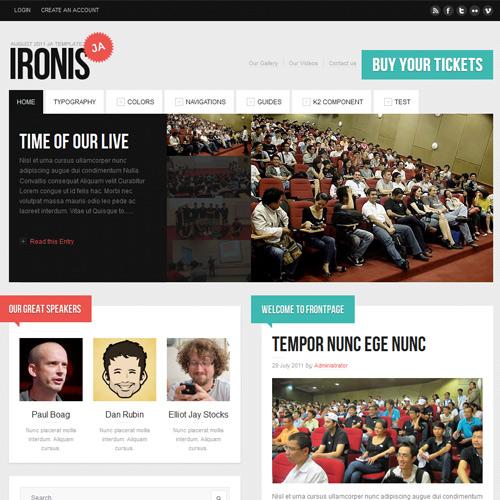 JA Ironis - Download Events & Blog Template