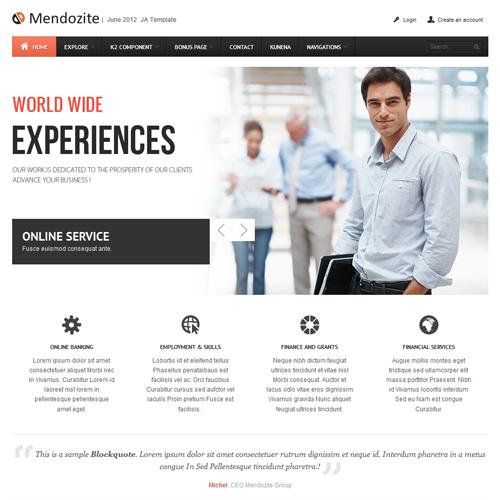 JA Mendozite - Download Joomla 3 & 2.5 business template