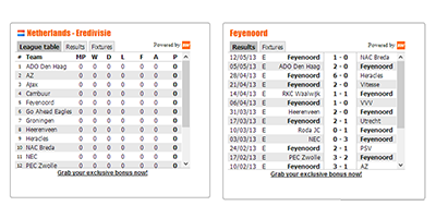 JA Soccerway Module - Download Joomla Extension