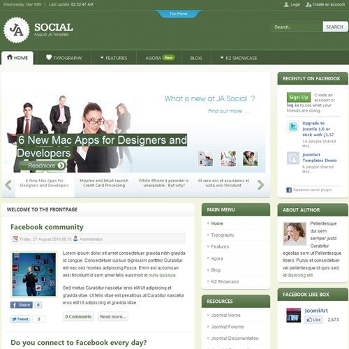 JA Social - Download Get the best of Joomla, JomSocial, K2 and Agora