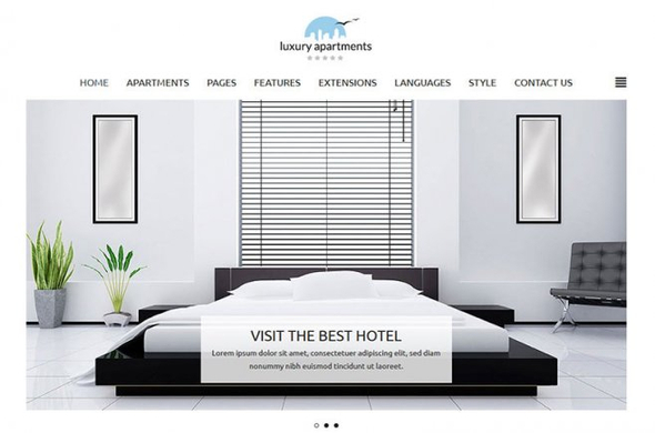 JM Apartments - Download Joomla Hotel Template