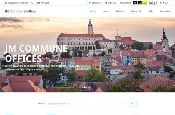 JM Commune Offices - Download accessibility ready joomla template
