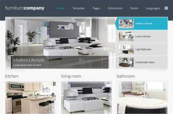 JM Exclusive Furniture - Download Interior Joomla template