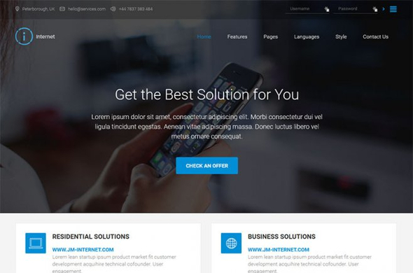 JM Internet - Download Free Joomla Template