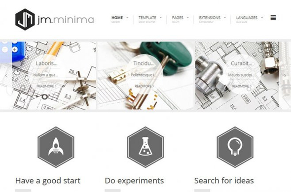 JM Minima - Download clean Joomla template