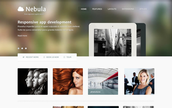 JoomlaBamboo Nebula - Download Responsive Joomla Template