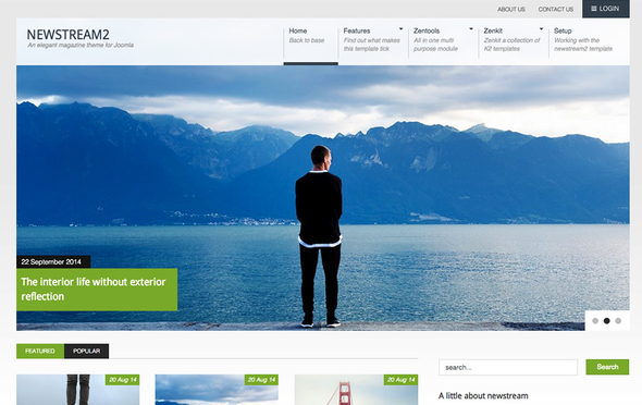 JoomlaBamboo Newstream2 - Download Responsive Joomla Template