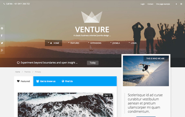 JoomlaBamboo Venture - Download Responsive Joomla Template