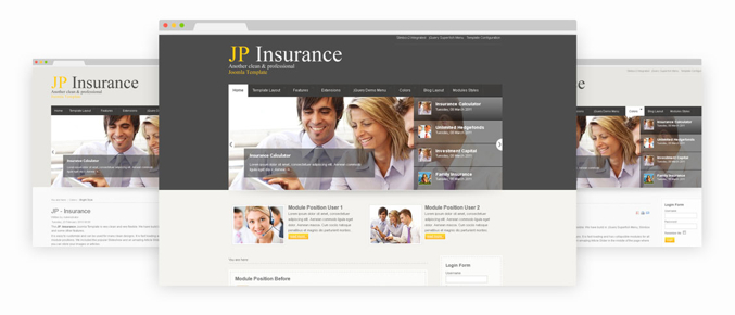 JoomlaPlates Insurance - Download Joomla Template